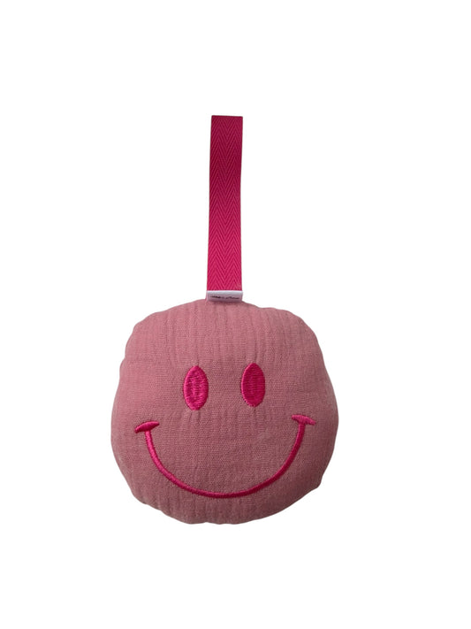 Smiley Speendoekje Accessoire - Mousline - Roze - B2B - Incl Btw