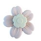 Siliconen bad spinner – Bloem - Peach / Beige