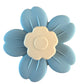 Siliconen bad spinner – Bloem - Blauw