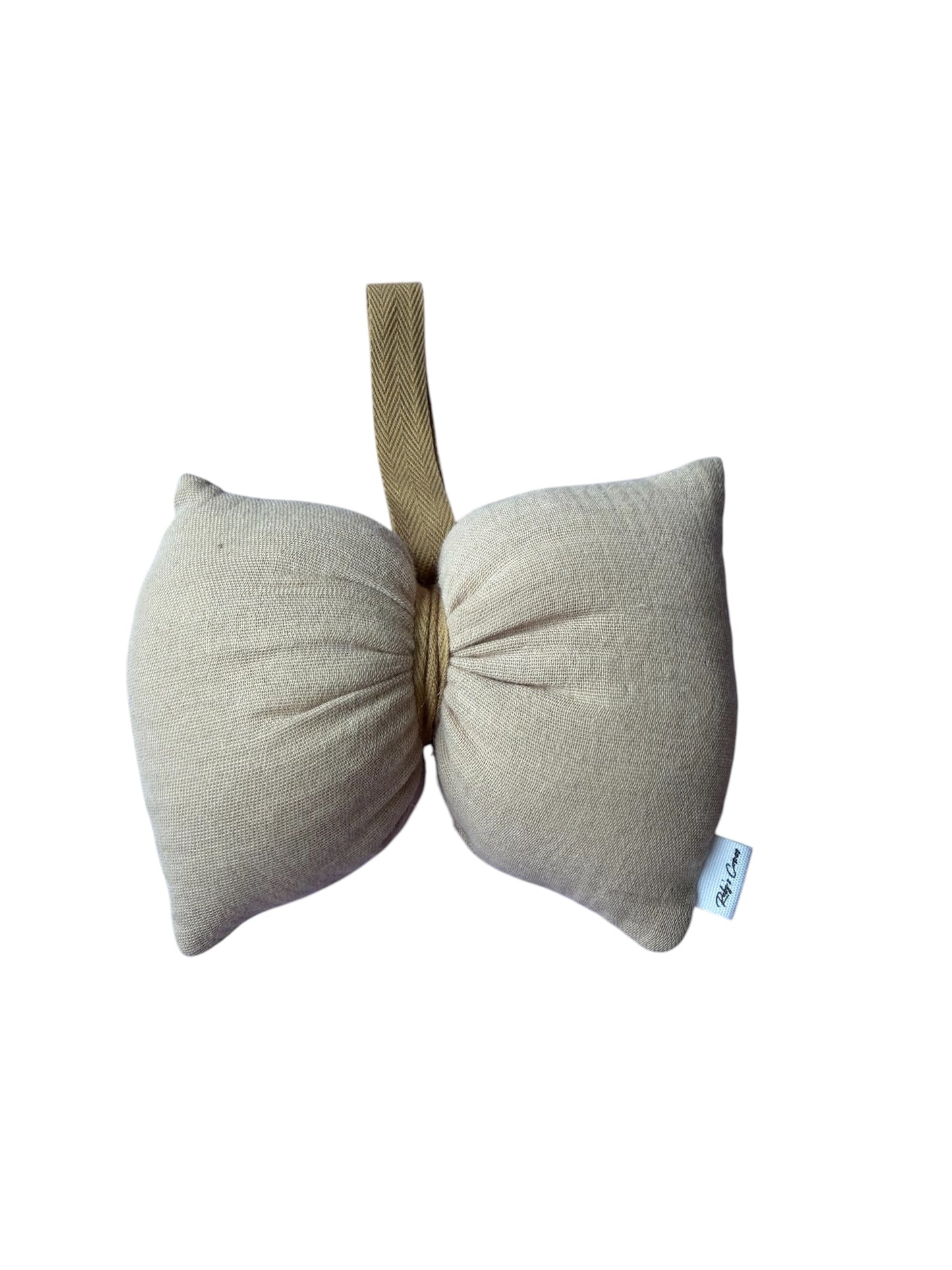 Strikkussentje – Speendoekje Accessoire - Mousseline - Beige