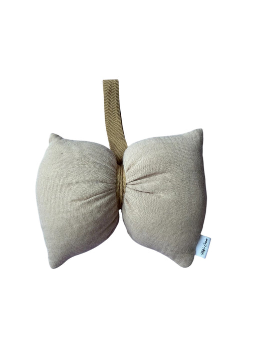 Strikkussentje – Speendoekje Accessoire - Mousseline - Beige