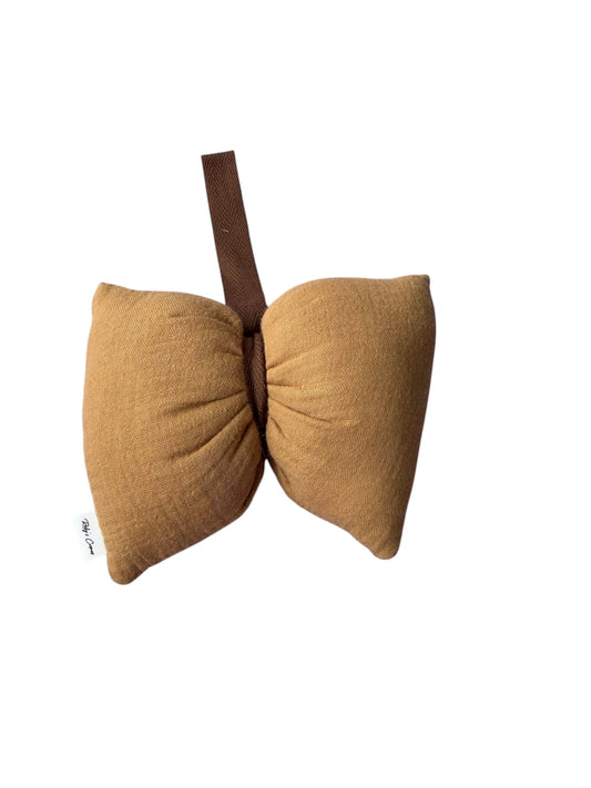 Strikkussentje – Speendoekje Accessoire - Mousseline - Bruin