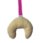Croissant Speendoekje Accessoire - Mousseline - Geel / Roze