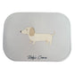 Siliconen broodtrommel – Teckel - Beige