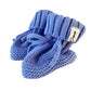 Gebreide babyslofjes – Blauw