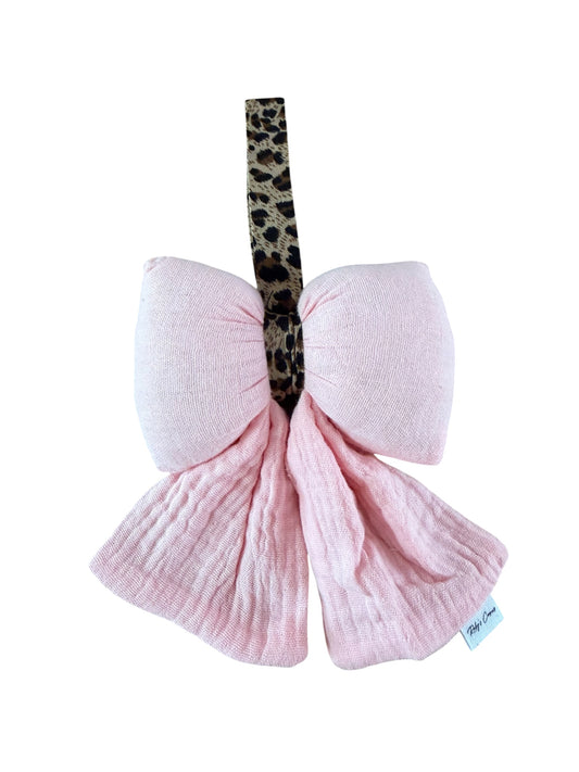 Speendoekje Strik Accessoire - Mousseline - Roze / Tijger