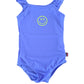 Smiley Geel Badpak - Paars