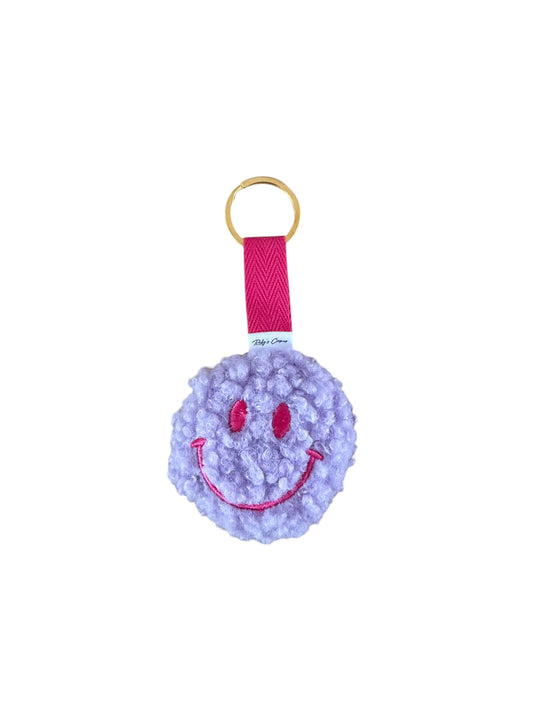 Sleutelhanger Smiley - Teddy - Lilla