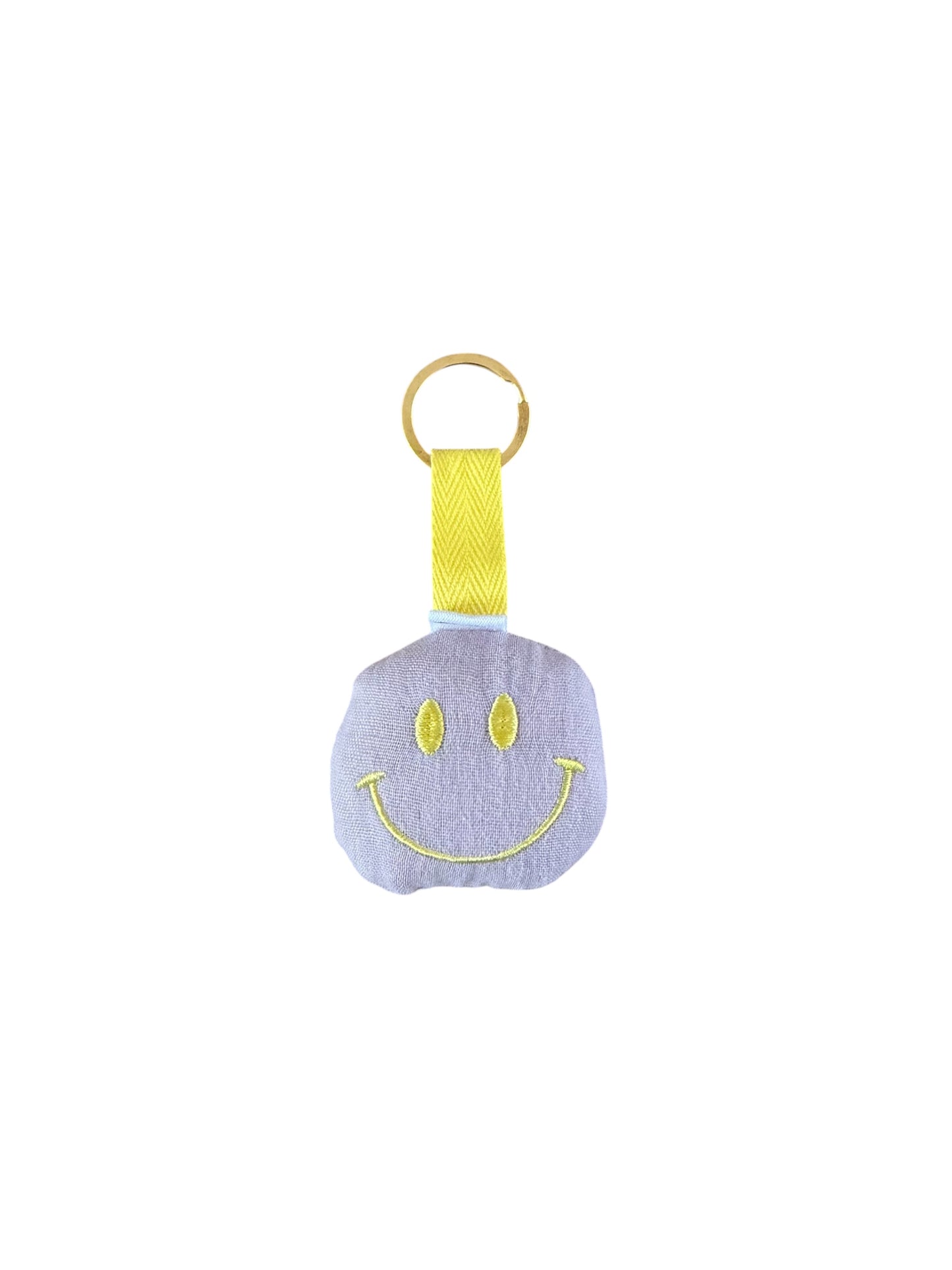 Sleutelhanger Smiley - Mousseline - Lilla