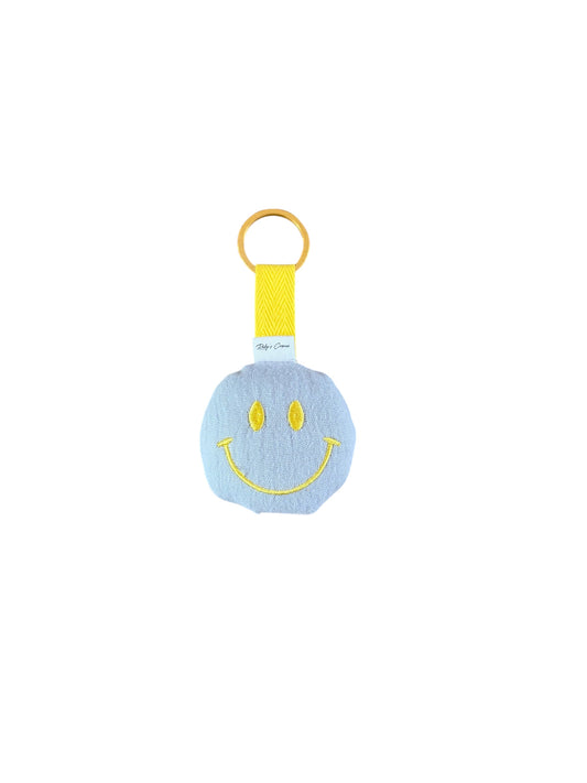 Sleutelhanger Smiley - Mousseline - Ice Blauw