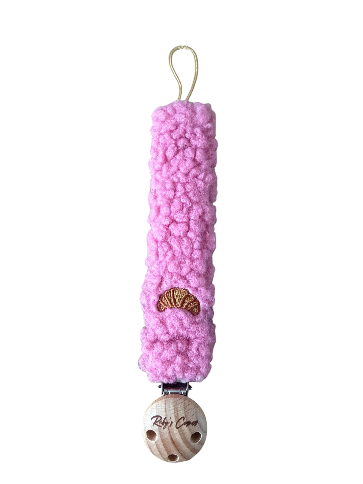 Speenkoord Teddy - Croissant - Roze