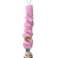 Speenkoord Mousseline - Beer - Roze