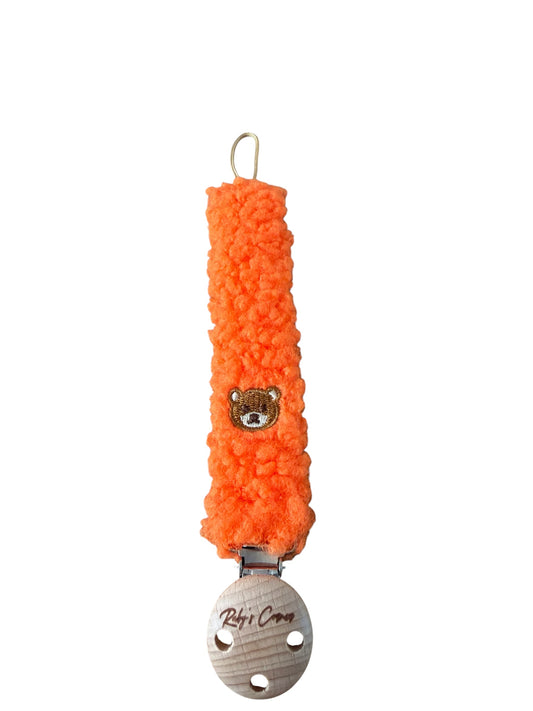 Speenkoord Teddy - Beer - Oranje