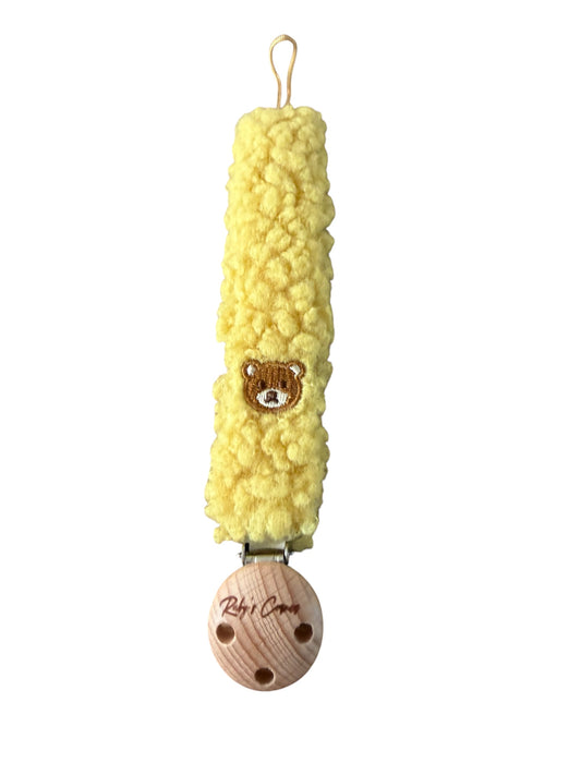 Speenkoord Teddy - Beer - Geel