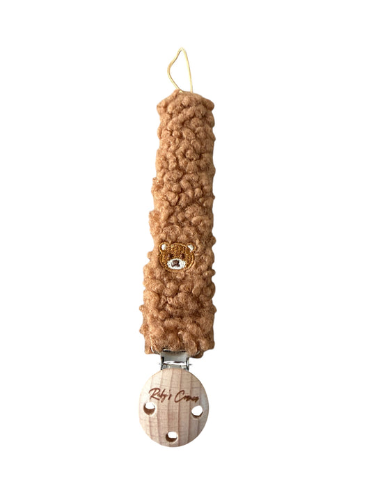 Speenkoord Teddy - Beer - Donker Bruin