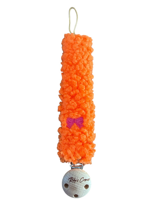 Speenkoord Teddy - Strik - Oranje