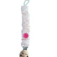 Speenkoord Mousseline - Bloem - Licht Roze