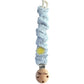 Speenkoord Mousseline - Bloem - Ice Blauw