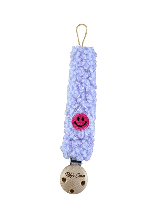 Speenkoord Teddy - Smiley - Lilla