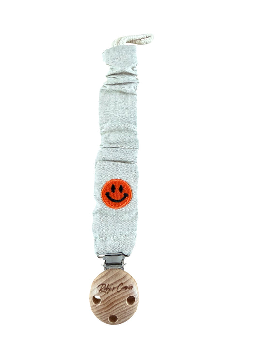 Speenkoord Mousseline - Smiley - Linnenlook