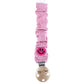 Speenkoord Mousseline - Smiley - Roze