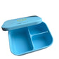 Siliconen broodtrommel – Smiley - Blauw