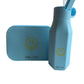 Siliconen broodtrommel – Smiley - Blauw