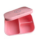 Siliconen broodtrommel – Smiley - Roze