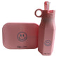 Siliconen drinkfles – Smiley - Roze