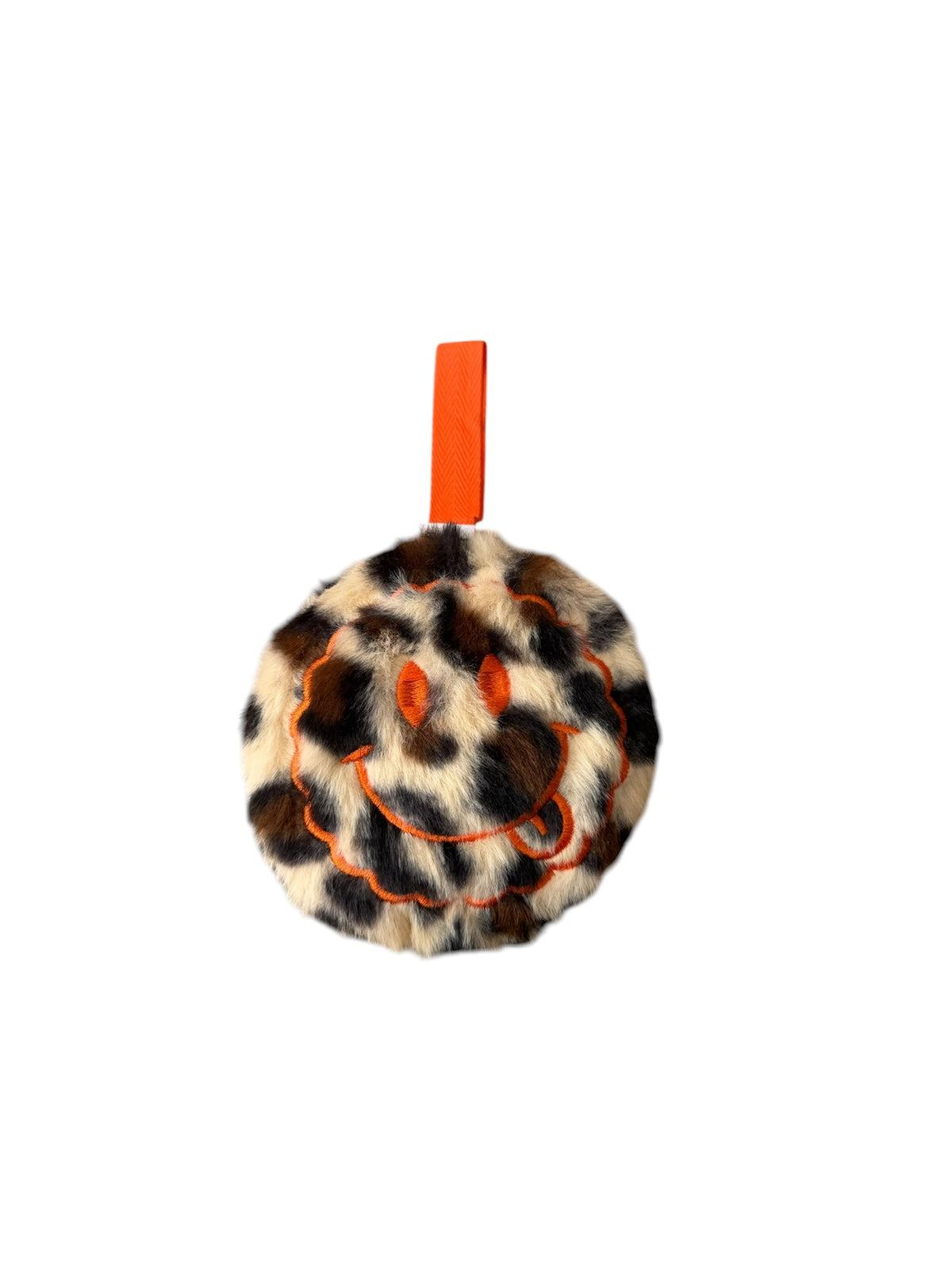 Smiley speendoekje accessoire - Panter / Oranje