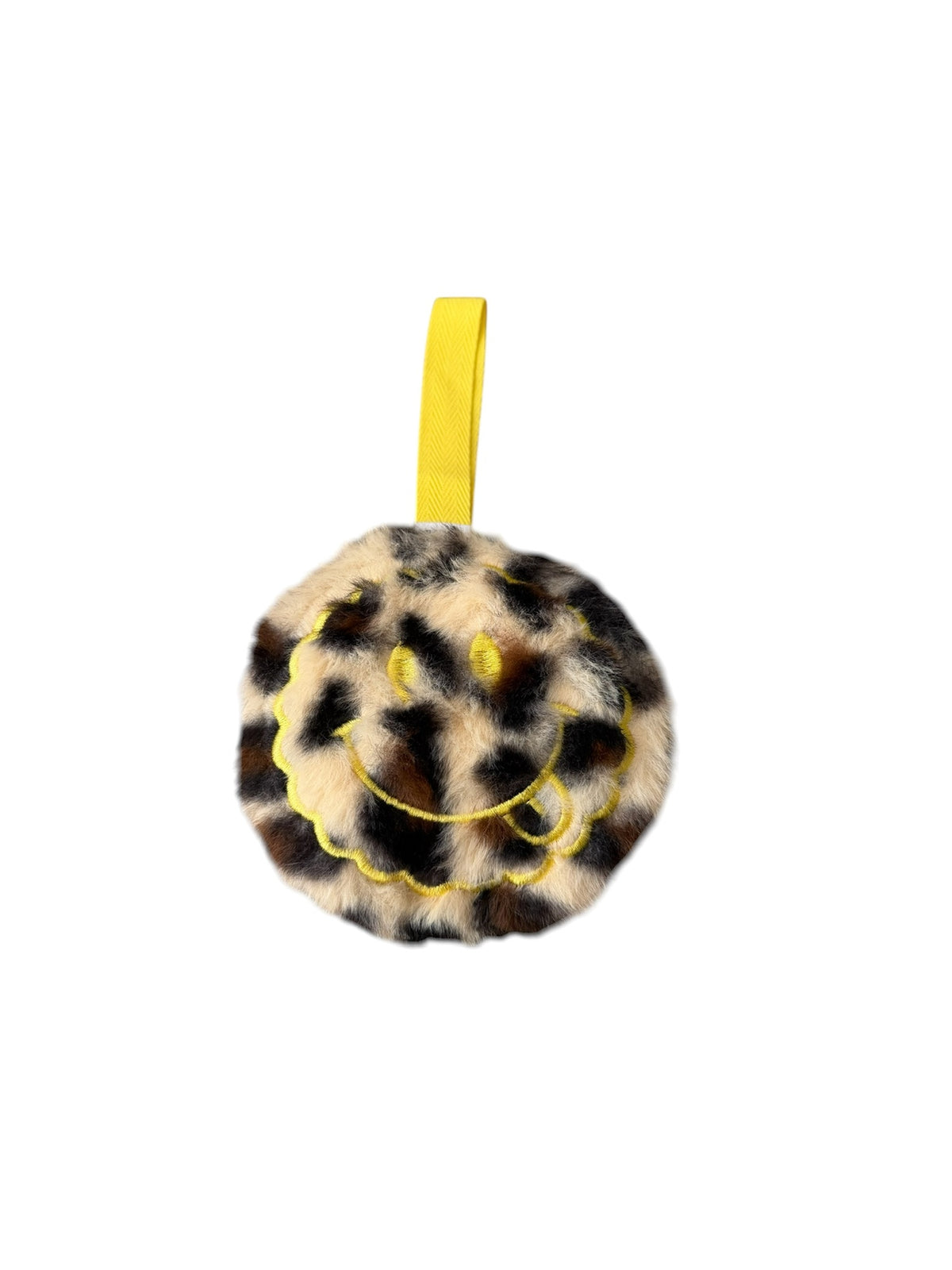 Smiley speendoekje accessoire - Panter / Geel