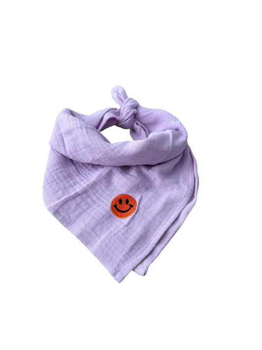 Bandana sjaaltje - Lilla - Smiley