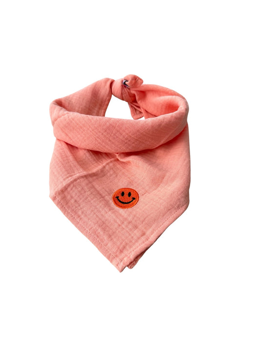 Bandana sjaaltje - Zalm - Smiley