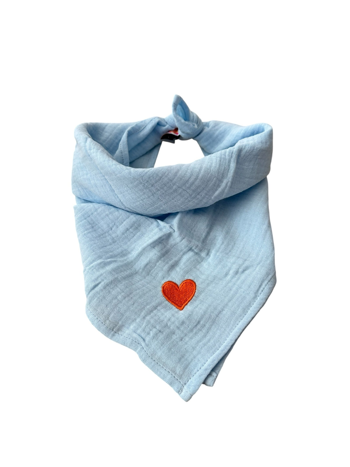 Bandana sjaaltje - Licht Blauw - Hartje