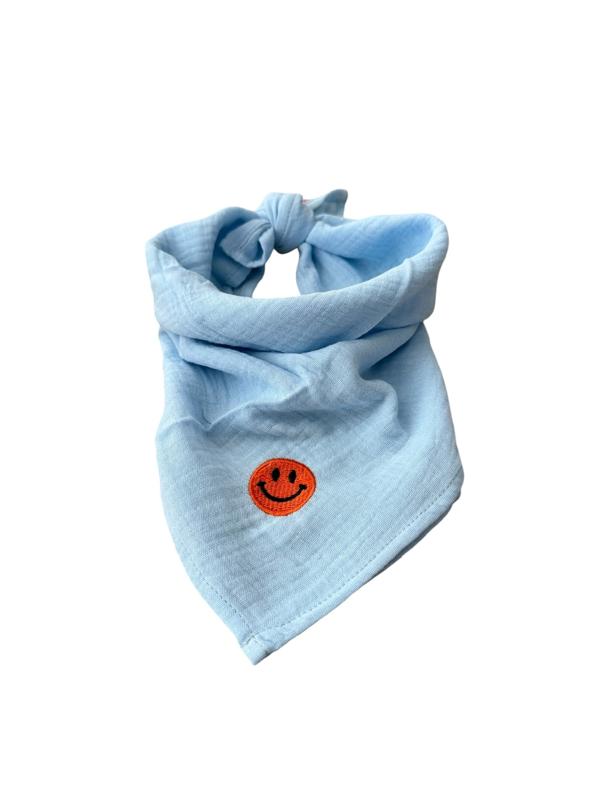 Bandana sjaaltje - Licht Blauw - Smiley