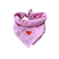Bandana sjaaltje - Licht Roze - Hartje