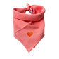 Bandana sjaaltje - Donker Zalm - Hartje