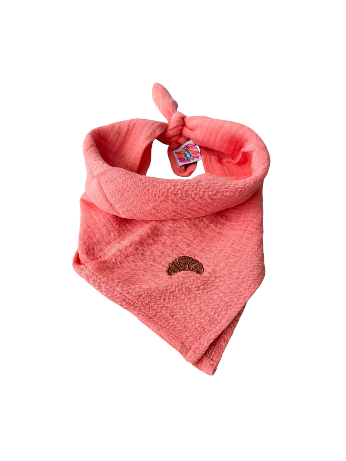 Bandana sjaaltje - Donker Zalm - Croissant