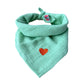 Bandana sjaaltje - Licht Groen - Hartje