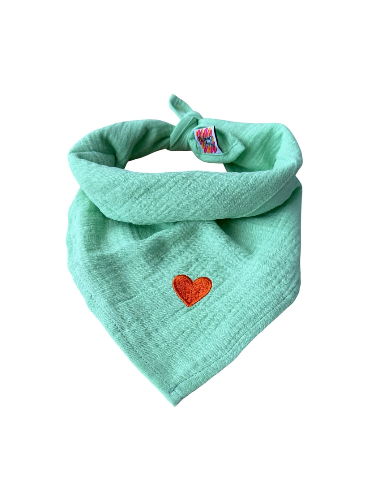 Bandana sjaaltje - Licht Groen - Hartje