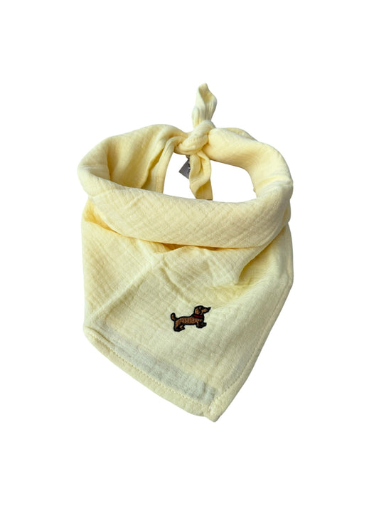 Bandana sjaaltje - Geel - Teckel