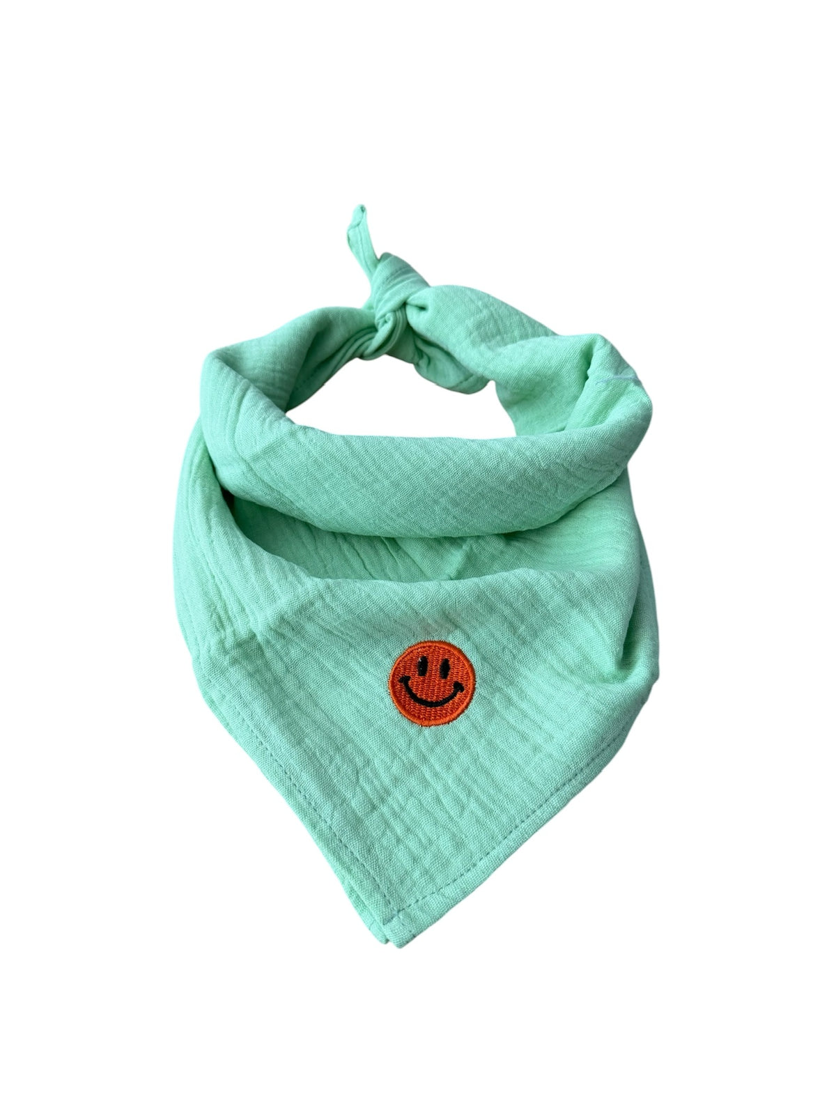 Bandana sjaaltje - Licht Groen - Smiley