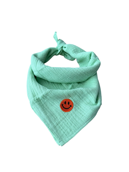 Bandana sjaaltje - Licht Groen - Smiley