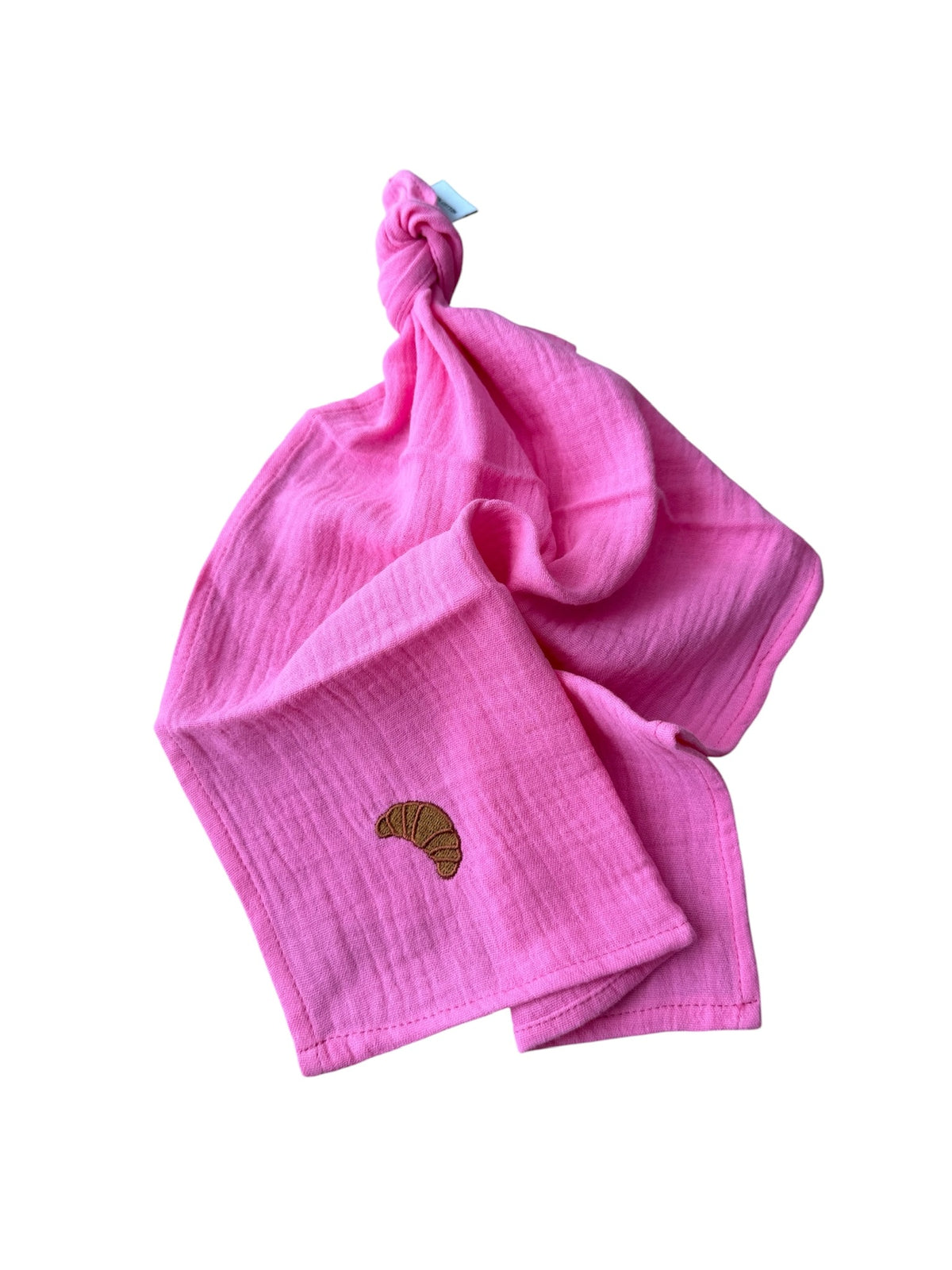 Multifunctionele mousseline doek -  Roze - Croissant