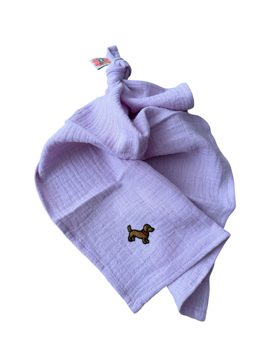 Multifunctionele mousseline doek - Lilla - Croissant