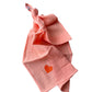 Multifunctionele mousseline doek - Zalm - Hartje