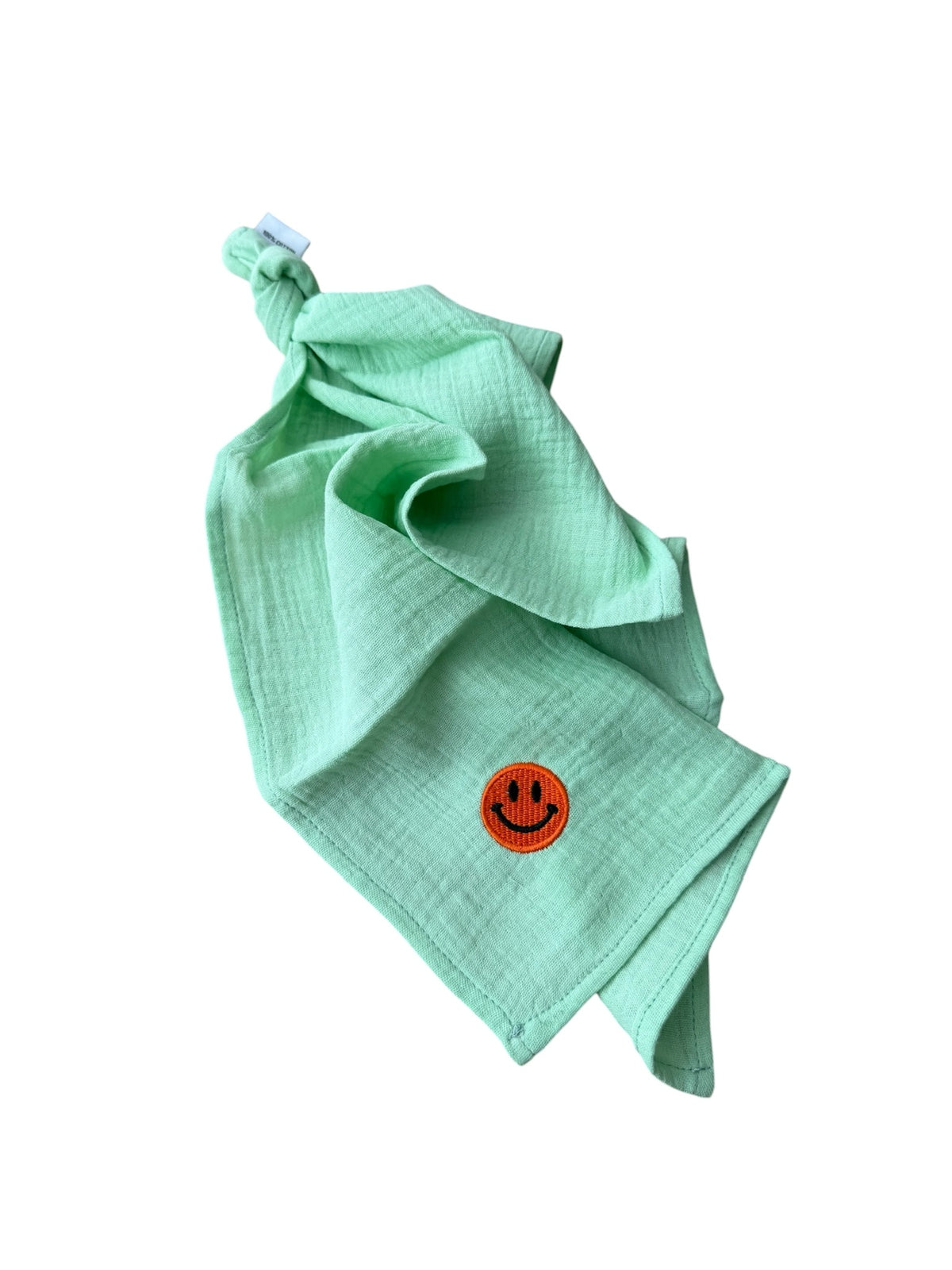 Multifunctionele mousseline doek - Licht Groen - Smiley