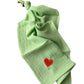 Multifunctionele mousseline doek -  Licht Groen - Hartje