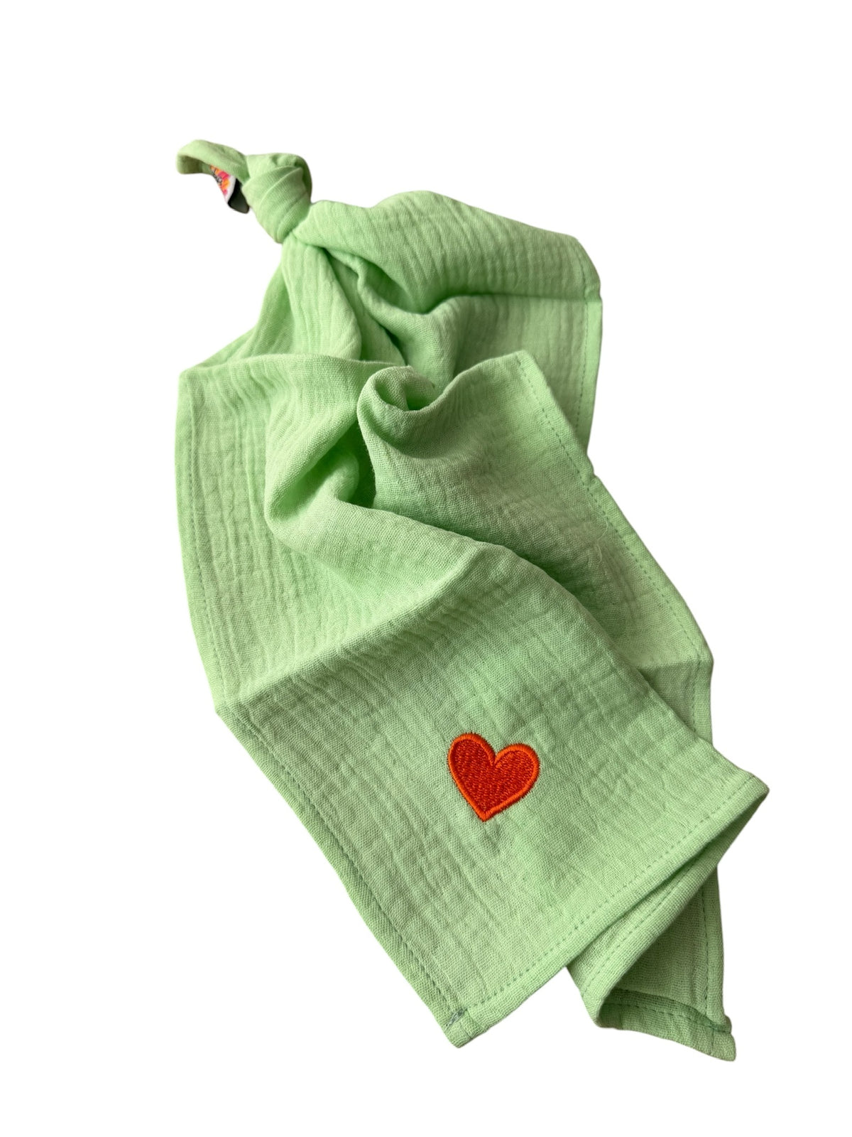 Multifunctionele mousseline doek -  Licht Groen - Hartje