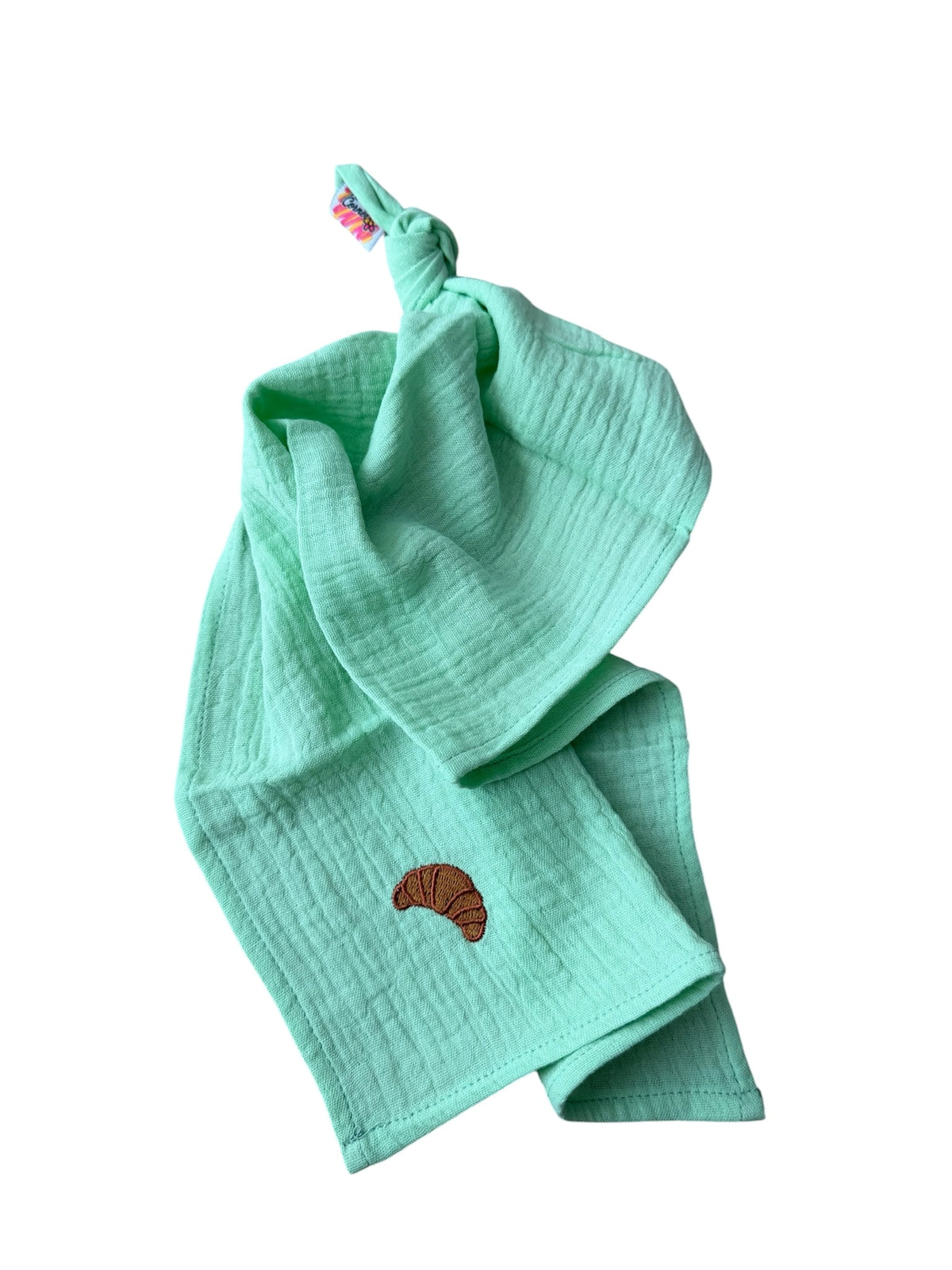 Multifunctionele mousseline doek - Licht Groen - Croissant